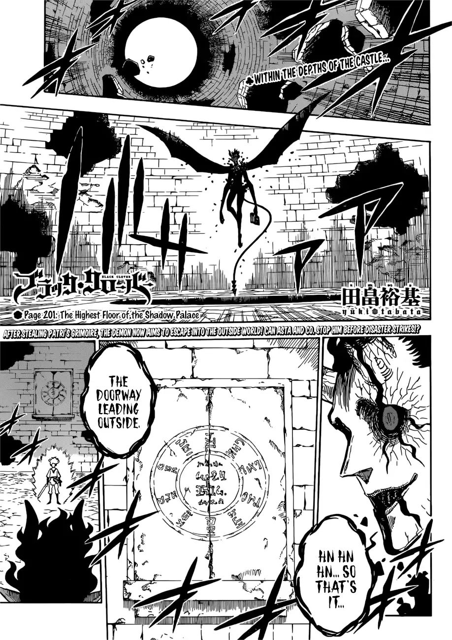 Black Clover, Chapter 201 The Highest Floor Of The Shadow Palace image 01