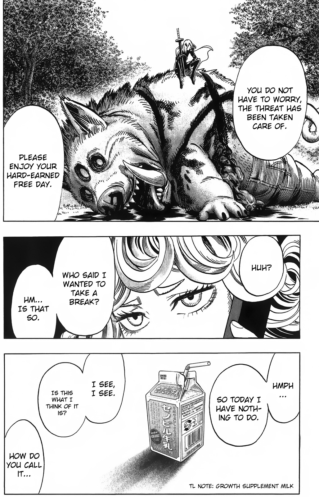 One Punch Man, Chapter 55.1 Tatsumaki