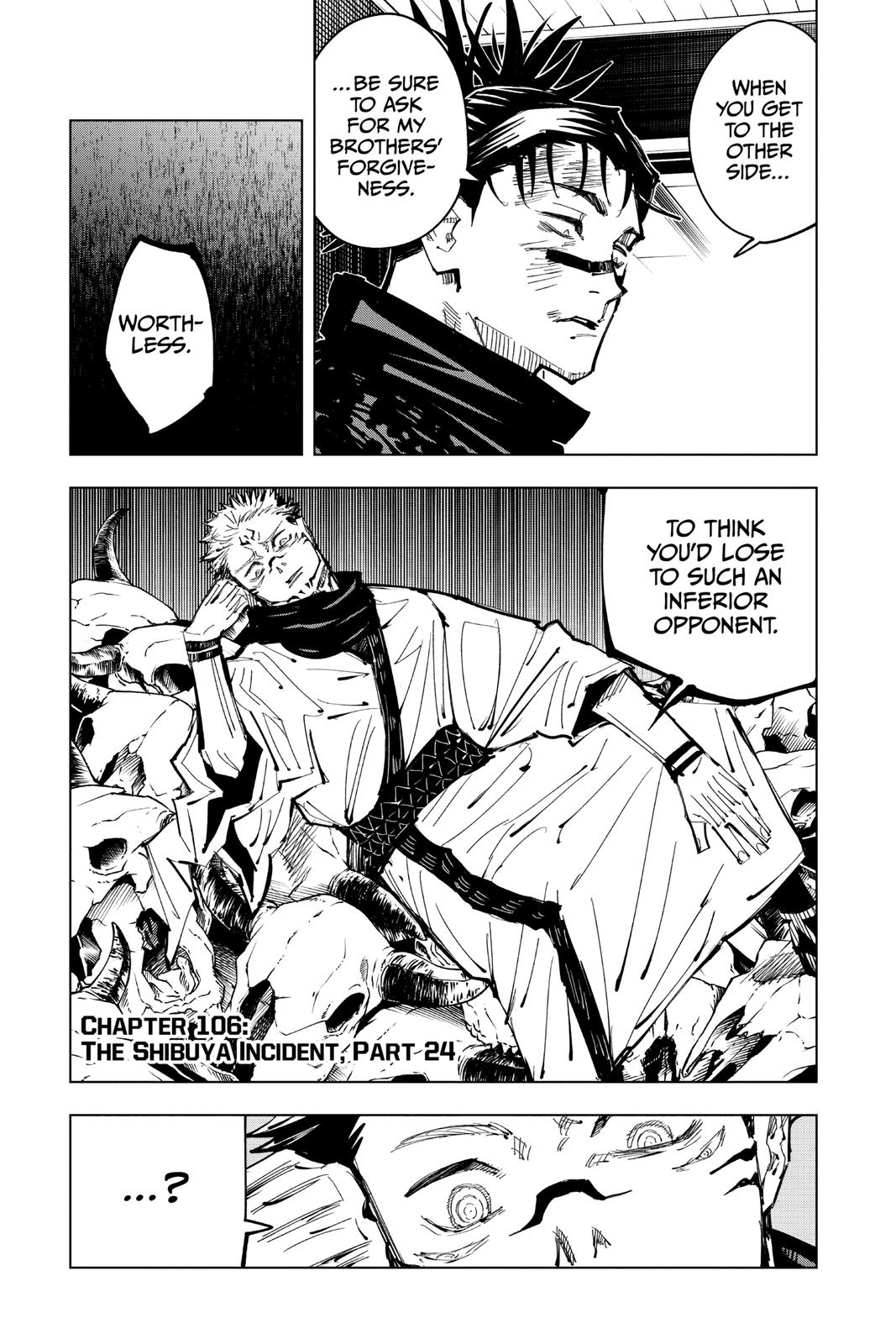 Jujutsu Kaisen, Chapter 106 image 01