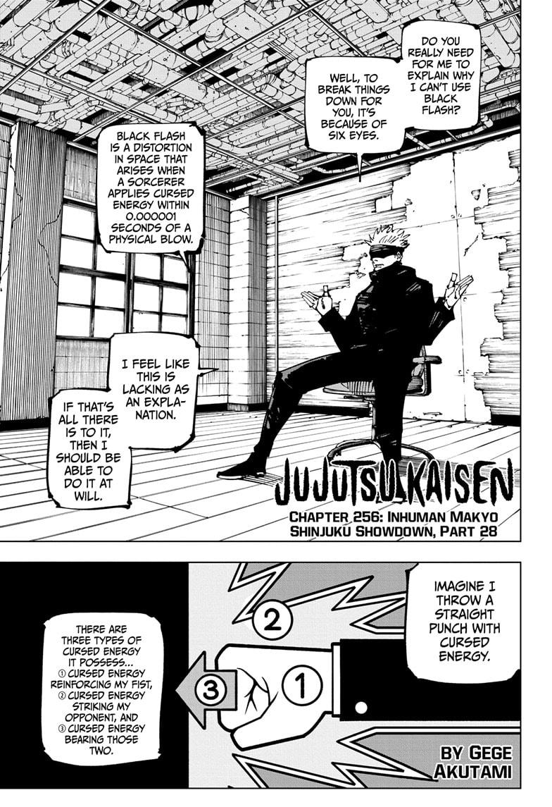 Jujutsu Kaisen, Chapter 256 image 01