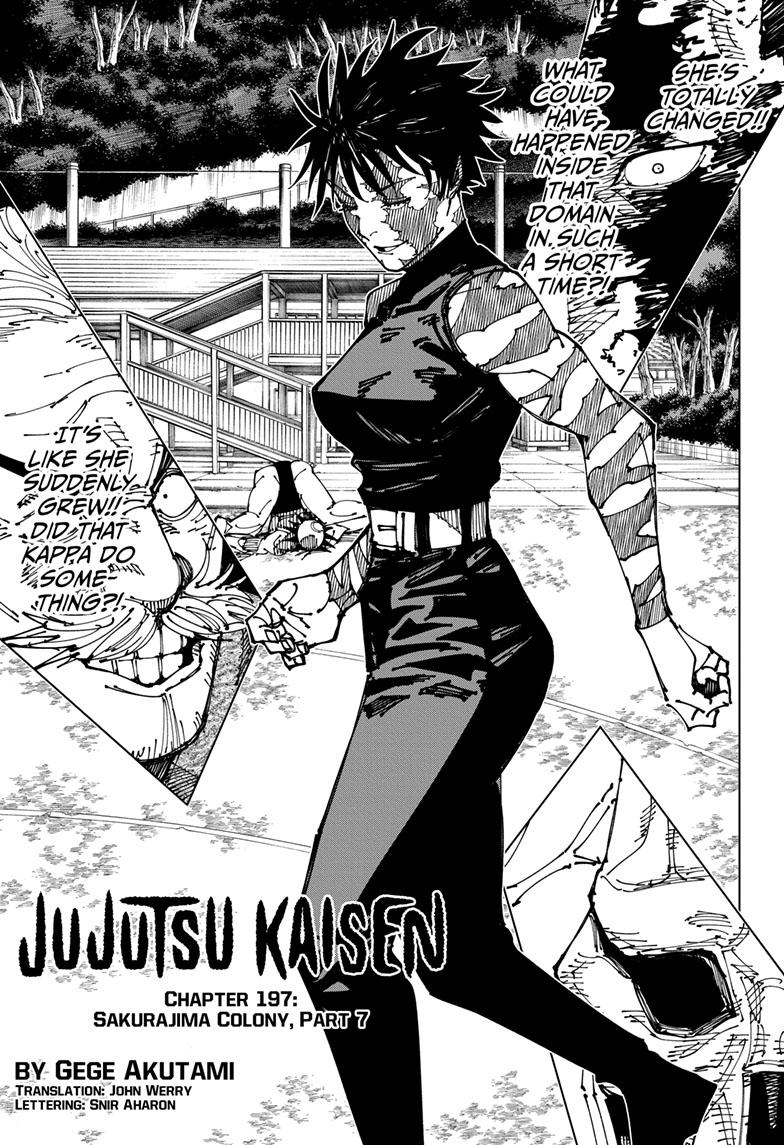 Jujutsu Kaisen,  Chapter 197 image 01