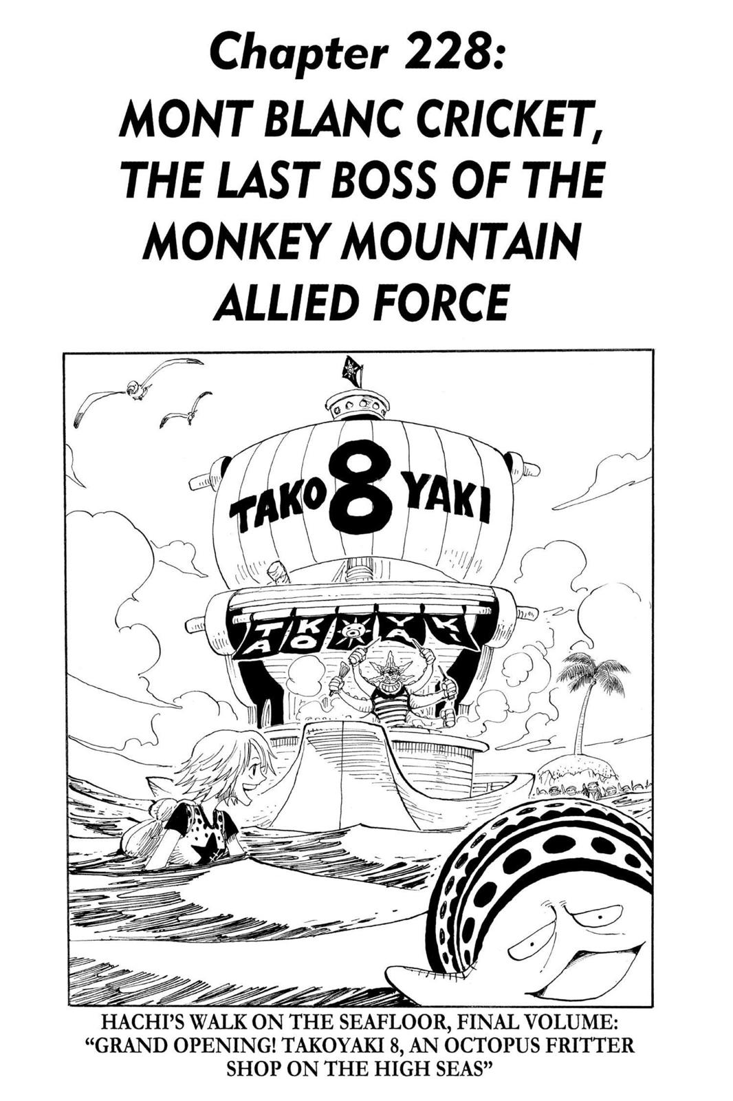 One Piece, Chapter 228 image 01